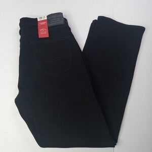 Signature By Levi Strauss Straight Jeans Men's Size 33x30 Black Ultimate Flex
